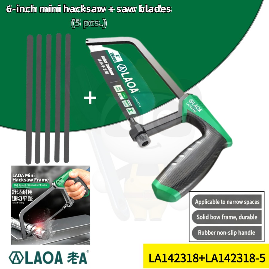 Hacksaw - منشار يدوي صغير LAOA مقاس 6