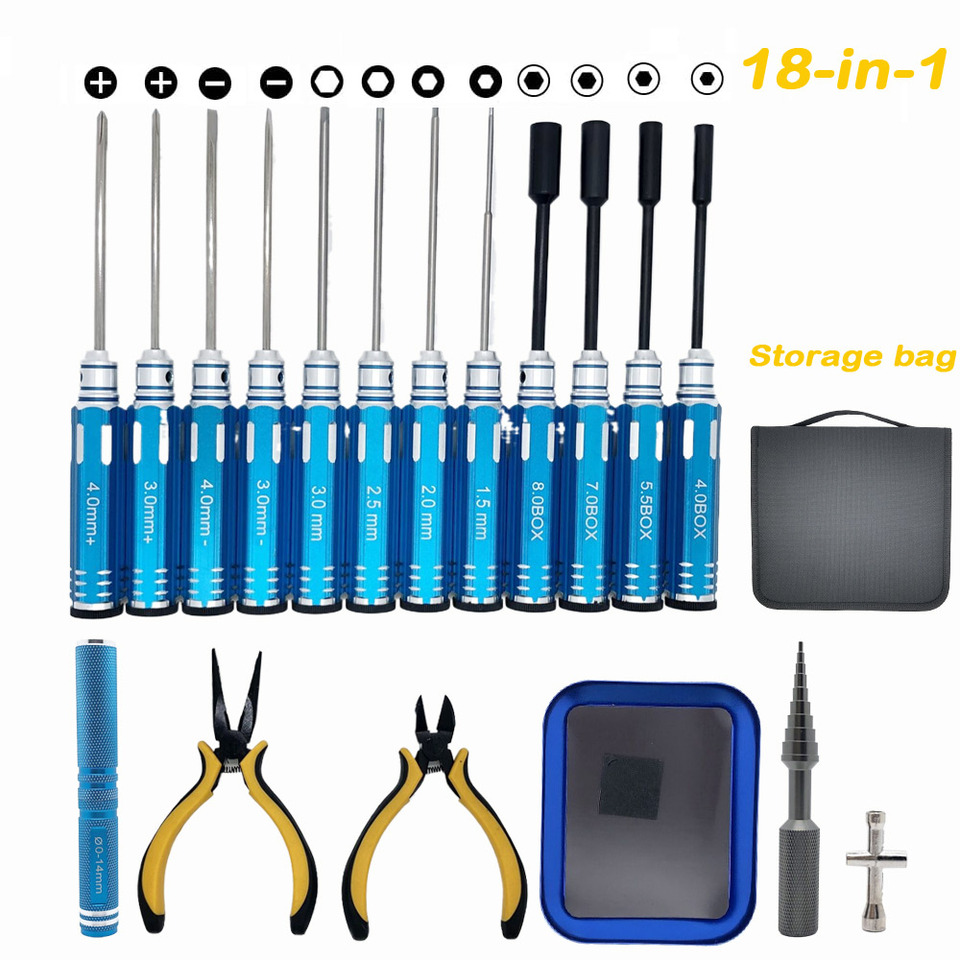 مجموعة أدوات RC 18 في 1، تتضمن - مراجعة Screwdriver Set وسعره