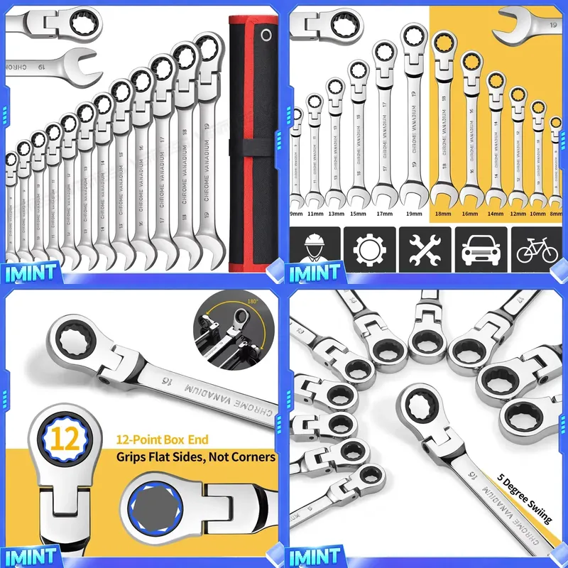 مجموعة مفاتيح ربط برأس مرن، طق - مراجعة Wrench Set وسعره